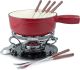 LUGANO 9PC FONDUE SET RED